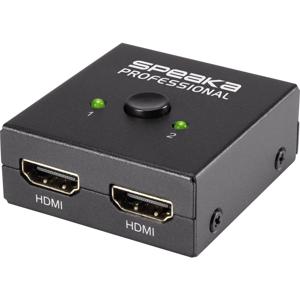 SpeaKa Professional SP-7141056 2 poorten HDMI-switch UHD 4K @ 60 Hz