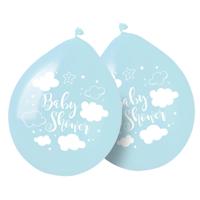 Blauwe Babyshower Jongen Ballonnen 30cm - 8 stuks