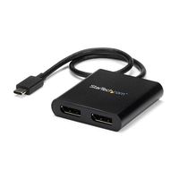 StarTech.com MSTCDP122DP USB grafische adapter 3840 x 2160 Pixels Zwart - thumbnail