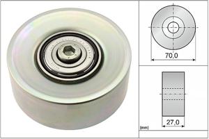 Geleide rol/omdraairol, Poly V-riem INA, Diameter (mm)70mm, u.a. für BMW