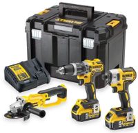 DeWalt DCK383P2T-QW | 18V XR Combiset | DCD796 + DCF887 + DCG412 | 2 x 5.0Ah accu en multilader | In TSTAK - DCK383P2T-QW