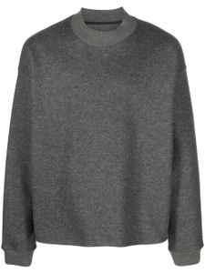 Jil Sander crew-neck felted-wool jumper - Gris