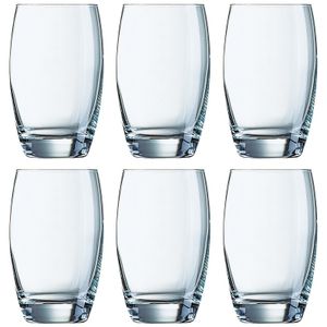 6x Drinkglazen voor water/sap/limonade Salto 350 ml   -