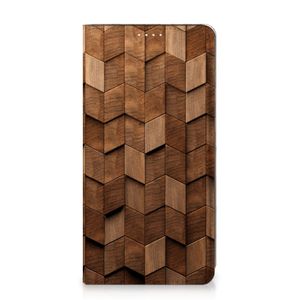 Book Wallet Case voor Samsung Galaxy S20 FE Wooden Cubes