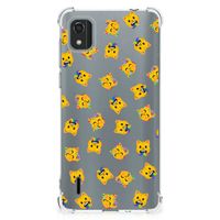 Doorzichtige Silicone Hoesje voor Nokia C2 2nd Edition Katten Emojis