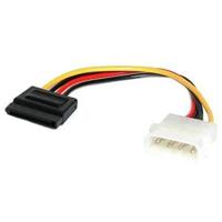 StarTech.com 15cm 4-pins LP4 naar SATA-kabel - LP4 / seriële ATA voedingsadapter - S-ATA 15-pins vrouwelijk/4-pins LP-4 stekker, recht