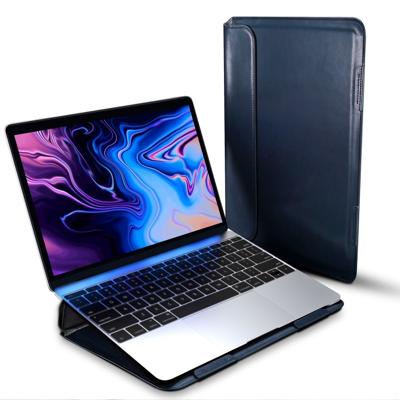 Dux Ducis - Sleeve hoes met standfunctie - MacBook 15 inch - Blauw