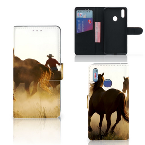 Huawei Y7 (2019) Telefoonhoesje met Pasjes Design Cowboy