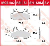 TRW Remblokken, en remschoenen voor de moto, MCB582SRM Sinter maxi scooter