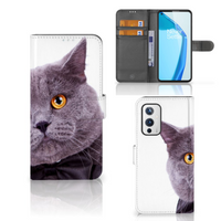 OnePlus 9 Telefoonhoesje met Pasjes Kat - thumbnail