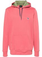 PS Paul Smith hoodie à patch zèbre - Rose - thumbnail