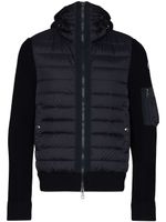 Moncler veste à empiècements matelassés - Bleu