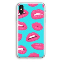 Bite my lip: iPhone XS Transparant Hoesje