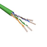 Cat6A U/UTP Kabel - patchkabel - AWG24 - LSZH - Groen - 500m - soepel