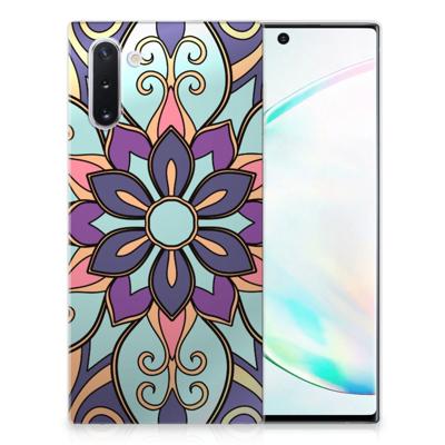 Samsung Galaxy Note 10 TPU Case Purple Flower Samsung Galaxy Note 10 TPU Case Purple Flower
