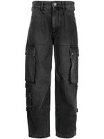 ISABEL MARANT jean cargo Elore à taille basse - Noir