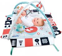 Clementoni babygym Black & White junior 94 x 94 cm blauw/wit