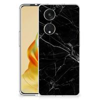 OPPO Reno8 T 5G TPU Siliconen Hoesje Marmer Zwart - Origineel Cadeau Vader