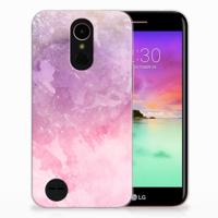 Hoesje maken LG K10 2017 Pink Purple Paint