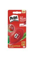 Pritt Kleberoller Compact permanent, permanent klevende kracht, dubbelzijdig klevende tape voor papier, karton, foto's, glas en kunststof, lengte ca. 10 m, breedte ca. 8,4 mm