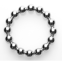 XR Brands Meridian - Cockring with Beads - M/L