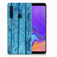 Samsung Galaxy A9 (2018) Bumper Hoesje Wood Blue