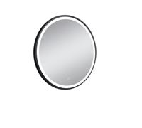 Mueller Celin ronde spiegel met LED verlichting 80cm zwart mat