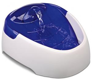 TRIXIE 24462 hond & kat voedings- en watervoorziening Kunststof Blauw, Wit Universeel Automatische drinkbak voor huisdieren