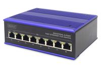 Digitus DN-650108 Industrial Ethernet Switch 10 / 100 MBit/s IEEE 802.3af (12.95 W), IEEE 802.3at (25.5 W)