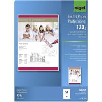 Sigel Inkjet Paper Professional IP182 Inkjet printpapier DIN A4 120 g/m² 50 vellen Helderwit - thumbnail