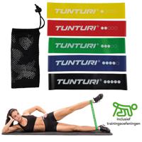 Tunturi Weerstandsbanden Set - Fitness elastiek - resistance band - 5 stuks