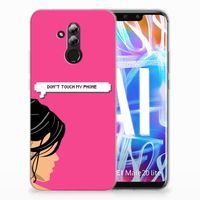 Huawei Mate 20 Lite Silicone-hoesje Woman Don't Touch My Phone - thumbnail