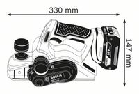 Bosch Accu-schaafmachine GHO 18 V-LI Professional elektrische schaafmachine Accu en oplader niet inbegrepen - thumbnail