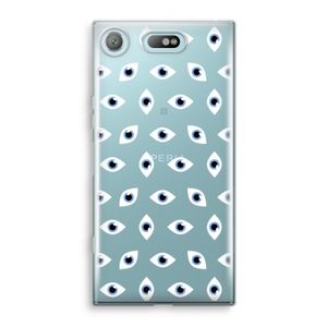 Eyes pattern: Sony Xperia XZ1 Compact Transparant Hoesje