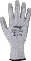 Asatex Snijbestendige handschoen | maat 9 grijs/grijs | EN 388 PSA-categorie II | HDPe / nylon / elastan / glasvezel m.PU | 10 paar - 3721E/9 3721E/9 - thumbnail