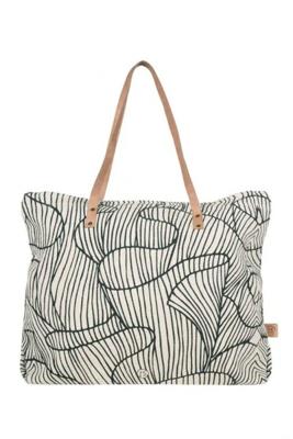 Zusss hippe schoudertas koraal print creme