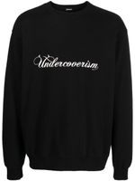 Undercoverism pull en coton à logo imprimé - Noir