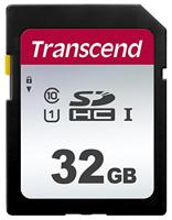 Transcend Ts32Gsdc300S Sdhc Geheugenkaart, I, C10, U1, Zwart, 32Gb