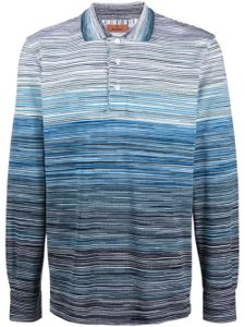 Missoni striped cotton polo shirt - Bleu