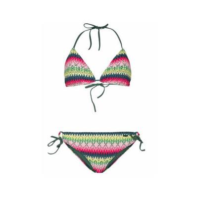 Protest triangel bikini River met all over print groen/roze/geel Protest triangel bikini River met all over print groen/roze/geel