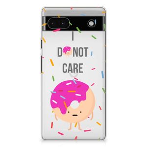 Google Pixel 6A Siliconen Case Donut Roze