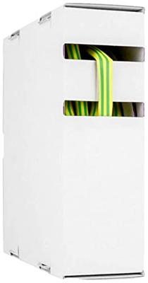 Hongshang 2181343108 Krimpkous zonder lijm geel-groen, 2,40 mm, krimpverhouding: 2:1, 15 m