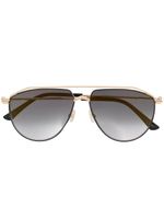 Jimmy Choo Eyewear lunettes de soleil Lexs à monture pilote - Or - thumbnail