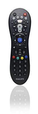 Philips Audio SRP3014/10 Universele afstandsbediening voor Apple TV en Roku (TV, DVD, Blue-Ray, kabel, VCR, DTV, DVR) zwart (gereviseerd)