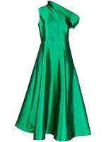 Greta Constantine robe mi-longue drapée à une épaule - Vert