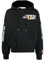 Heron Preston hoodie à logo imprimé - Noir