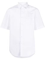 ASPESI chemise en coton à manches courtes - Blanc