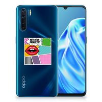 OPPO A91 Silicone Back Cover Popart Princess - thumbnail