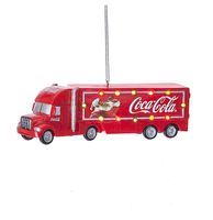 Coca-Cola Vrachtwagen Met Werkende Lichtjes Kersthanger - thumbnail