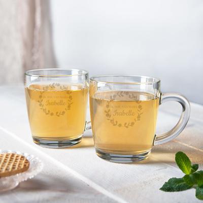 Moederdag theeglazen graveren - 2 stuks